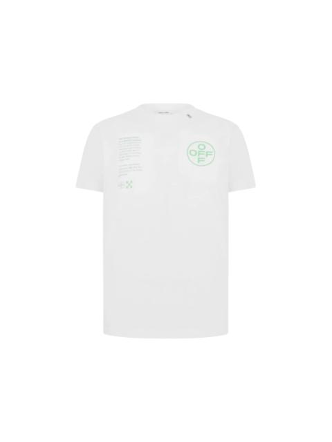 Off-White OFF-WHITE Slim Fit Arch Shapes T-Shirt White/Green