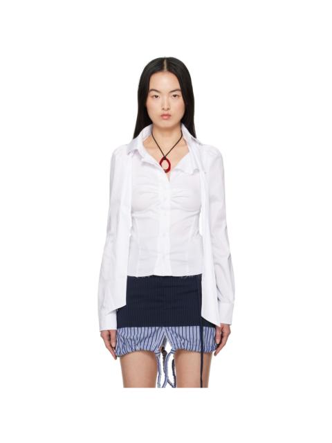 OTTOLINGER White Deconstructed Lavallière Shirt