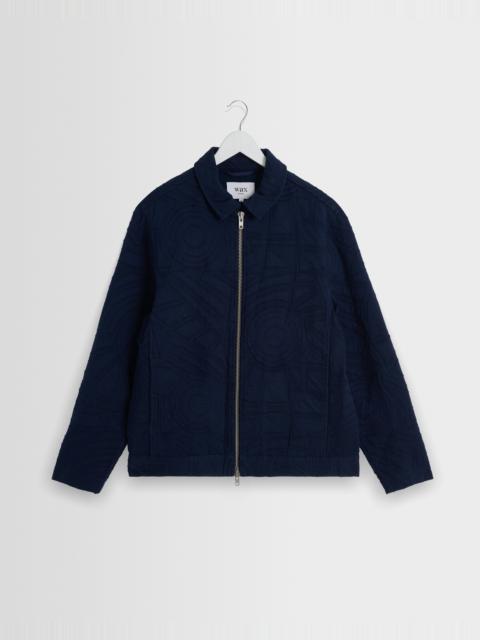 Wax London Park - Navy Tonal Applique Jacket