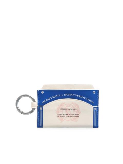 WILLY CHAVARRIA graphic-print leather cardholder