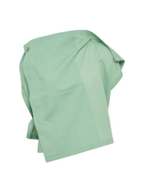 132 5. ISSEY MIYAKE Square Ramie Woven Top