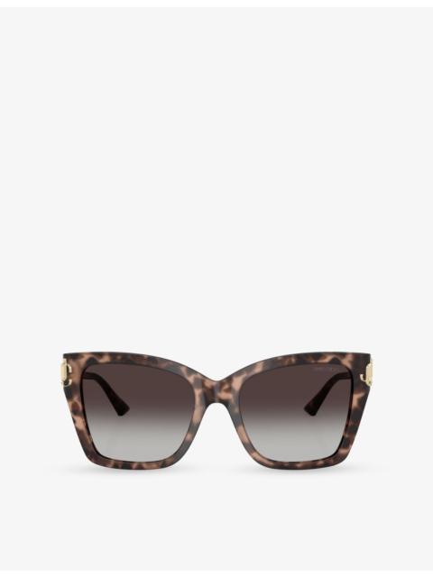 JIMMY CHOO JC5012 Cat-Eye Frame Acetate Sunglasses