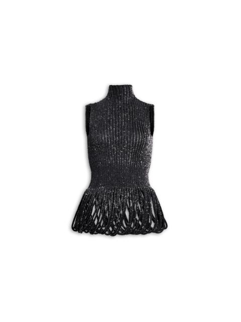 Alaïa SEQUIN KNIT TOP