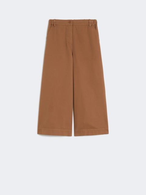 WEEKEND Max Mara Cotton drill trousers - TOBACCO