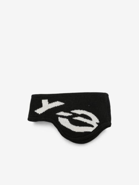 Y-3 x Yohji Yamamoto logo-intarsia ribbed headband