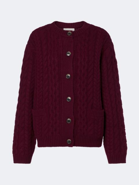 LISA YANG Cable-knit cashmere cardigan