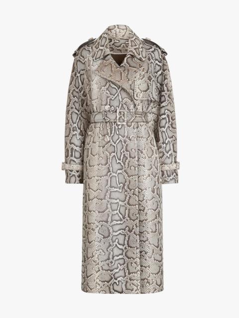 FENDI Python trench coat