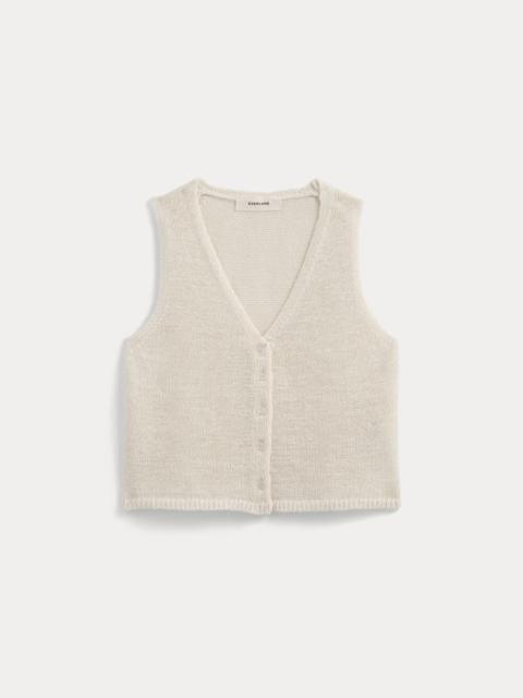 EVERLANE BUTTON-FRONT TANK IN TAPE YARN