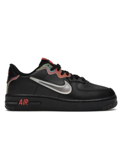 Nike Air Force 1 React Black Glow Habanero Red
