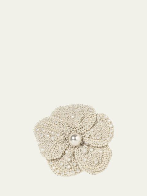 Bethany Pearly Flower Barrette