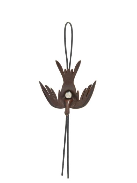 Loewe Swallow charm in vegetable-tanned calfskin