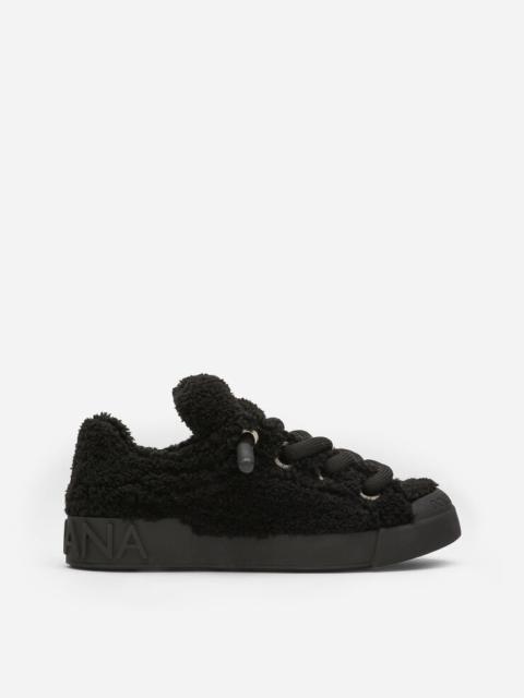 Dolce & Gabbana Faux fur Portofino sneakers