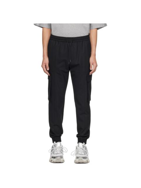 Black Drawstring Cargo Pants