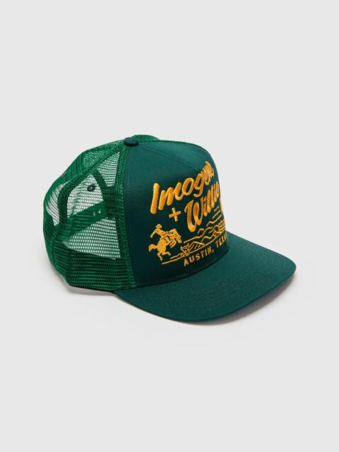 imogene + willie Bronco Trucker Cap in Green