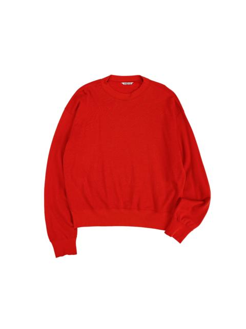 AURALEE High Twist Light Sweat P/O Red