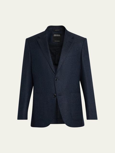 ZEGNA Men's Oasi Cashmere Glen Plaid Two-Button Sport Coat