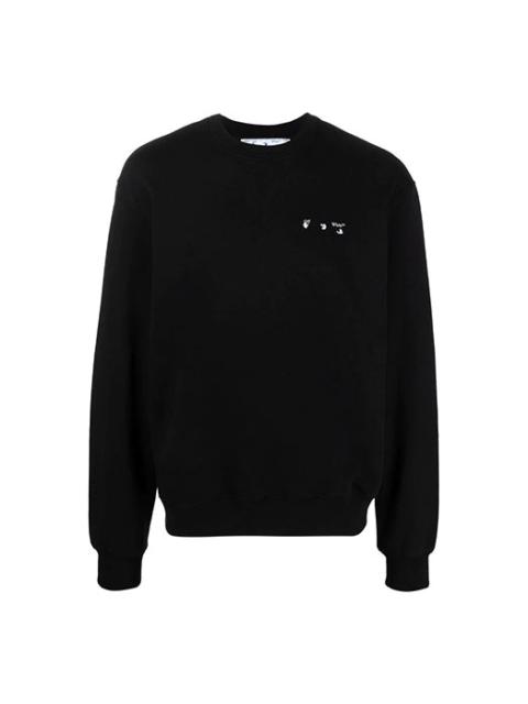 Men's Off-White Caravaggio Painting Round Neck Black OMBA057C99FLE0051001