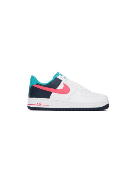 Nike White & Blue Air Force 1 '07 Sneakers
