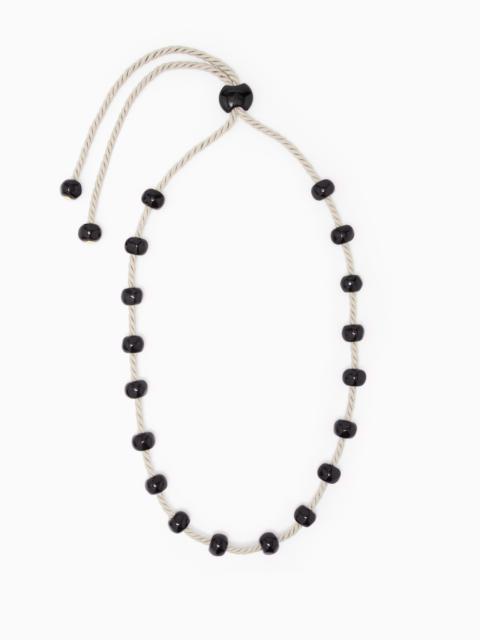 EMPORIO ARMANI MAXI ROPE NECKLACE WITH BOULES