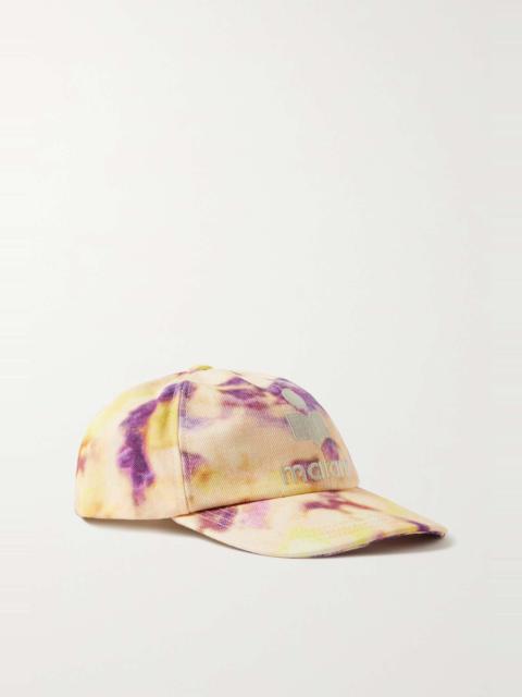Tyron embroidered tie-dyed cotton baseball cap
