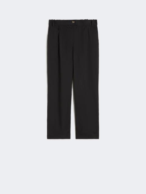 Max Mara CURVE Stretch cotton Capri trousers - BLACK