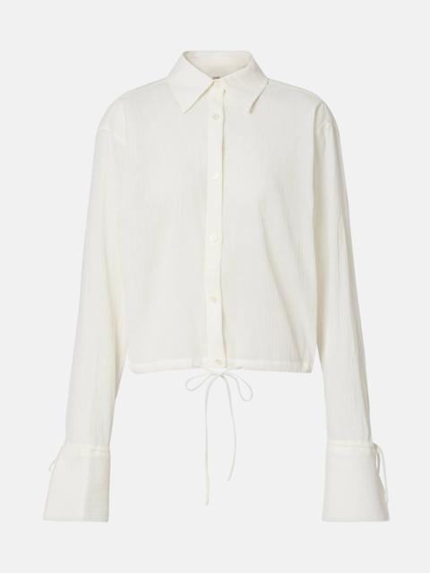 TOTEME Cropped cotton shirt