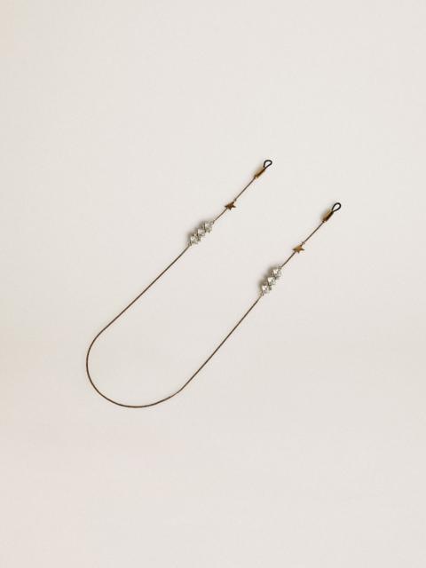 Golden Goose Women's glasses chain in old gold color
