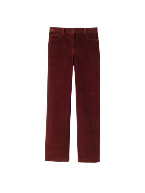 Longchamp Fall-Winter 2023 Collection Trousers Mahogany - OTHER