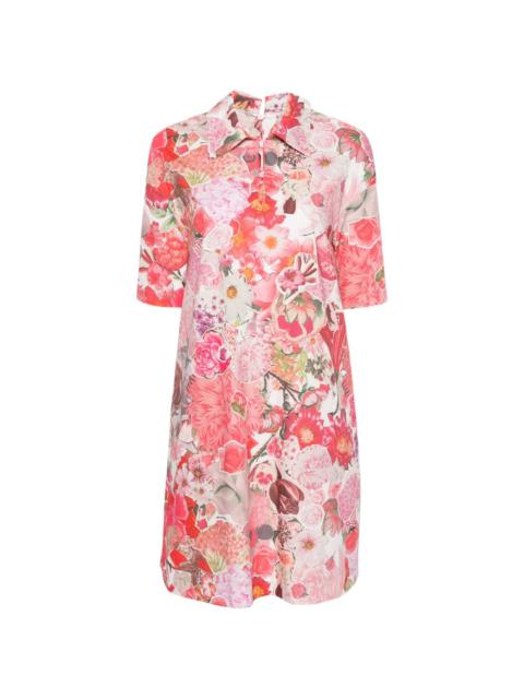Kleid floral-print cotton dress