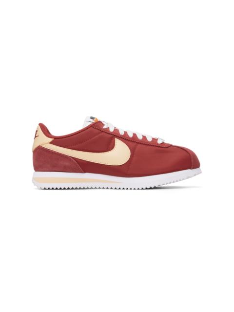 Nike Red Cortez Textile Sneakers