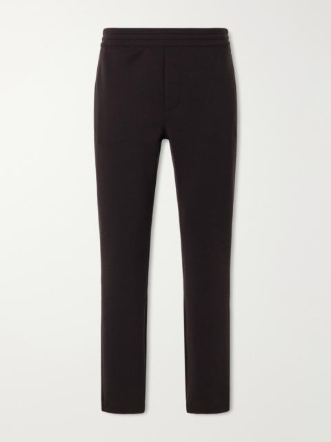 ZEGNA Straight-Leg Honeycomb-Knit Cotton, Wool and Silk-Blend Sweatpants