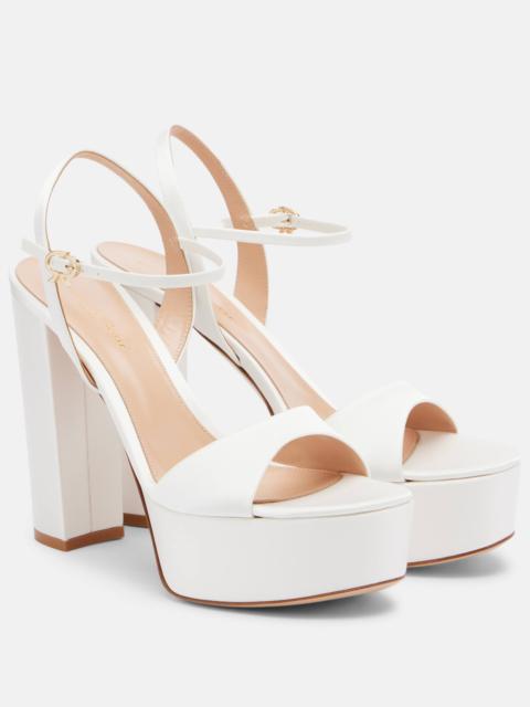 Gianvito Rossi Marlena satin platform sandals