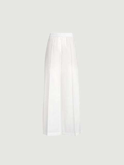Brunello Cucinelli Techno cotton poplin loose track trousers