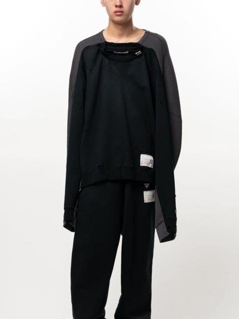 Maison MIHARAYASUHIRO Thermal Pullover Combined Sweatshirt