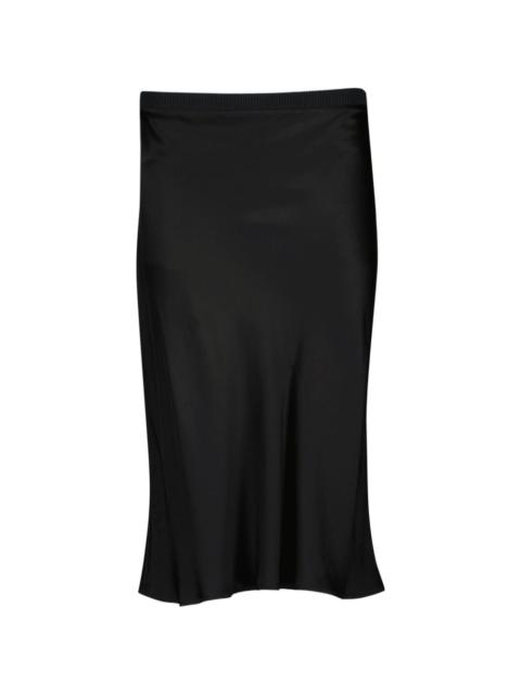 AMI Paris Ami de Coeur midi skirt