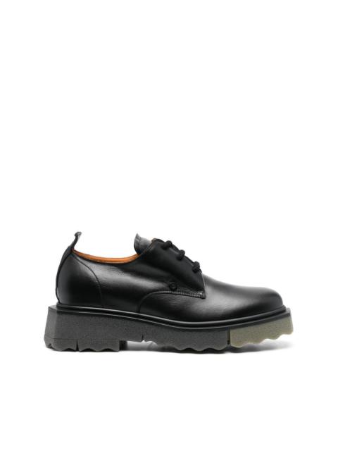 Off-White sponge sole Derby leather shoes