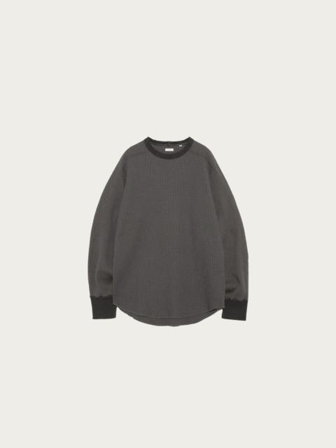 Nanamica Crew Neck Thermal Sweat - Charcoal