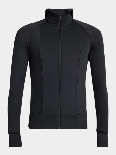 Valentino Men's Slim-Fit Hooded Jersey Full-Zip Jacket