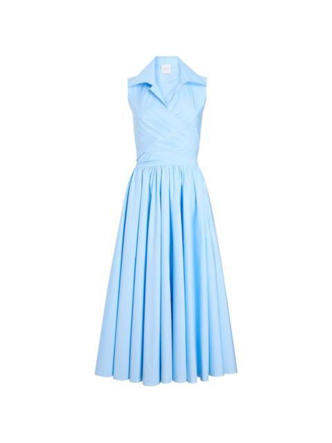PATOU draped midi dress