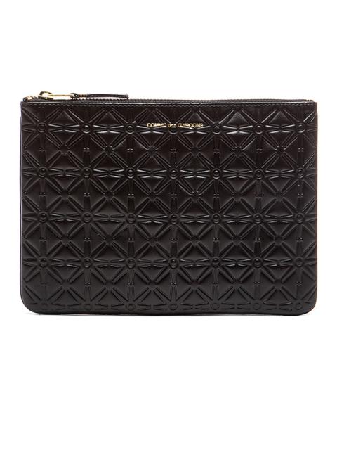 Comme Des Garçons Star Embossed Pouch