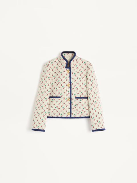 Valentino PADDED CABAN WITH CHERRYFIC PRINT JACQUARD