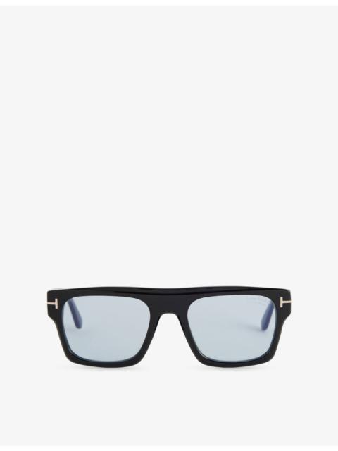 TOM FORD FT0907 Dunning Square-Frame Acetate Sunglasses
