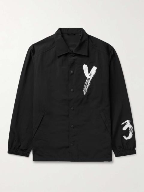 Y-3 Logo-Appliquéd Recycled-Shell Coach Jacket