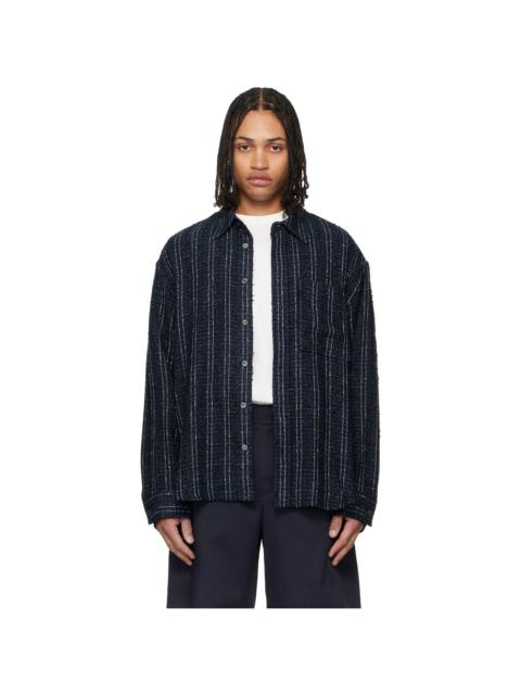 Wooyoungmi Navy Tweed Shirt