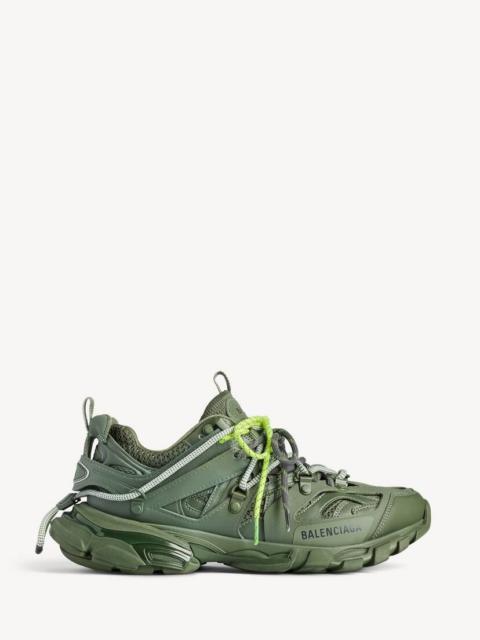 BALENCIAGA Men's Track Trail Laces Sneaker in Khaki/neon Yellow