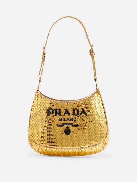 Prada Cleo Medium sequined shoulder bag