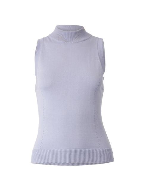 CAROLINA HERRERA Sleeveless Mock Neck Top