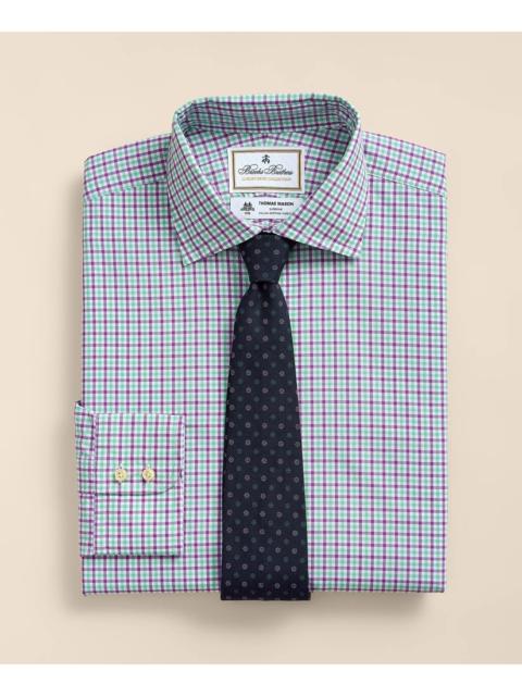 Brooks Brothers Brooks Brothers X Thomas Mason® Cotton Poplin English Collar, Check Dress Shirt