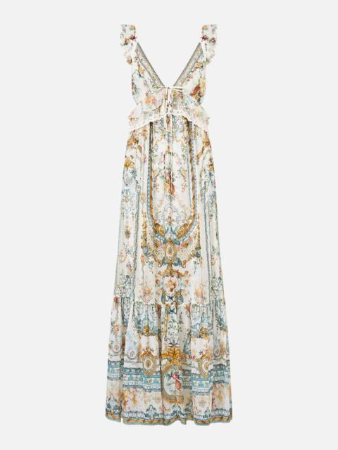 CAMILLA FRILL BRALETTE LONG DRESS BALLAD OF THE BIBLIOTHÈQUE