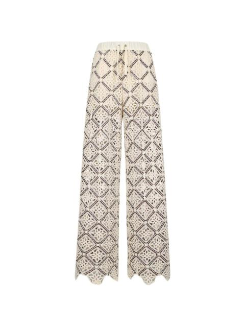 Herno crochet trousers
